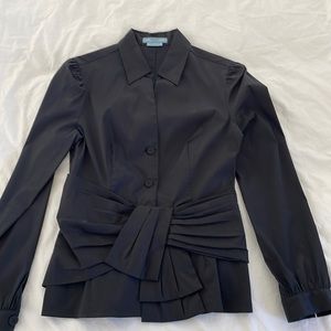 Prada Women’s Shirt, Black, IT size 44, US 6, pretty!